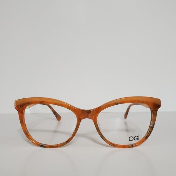 Womens OGI Autumn Sunset Designer Eyeglasses Frames 52-17-140 Made In Japan - Picture 1 of 6